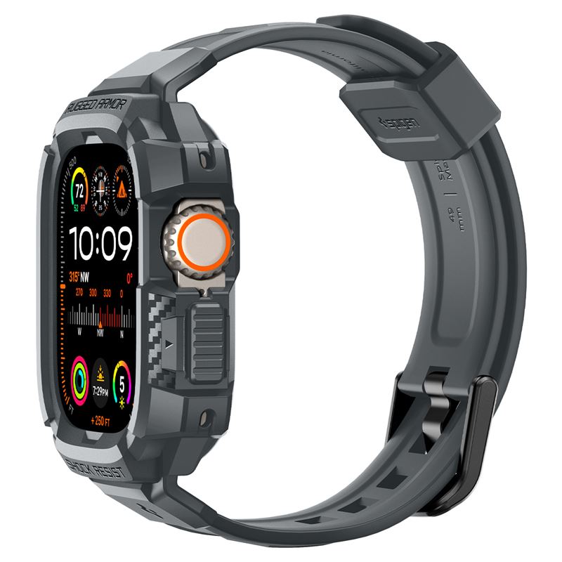 Spigen Rugged Armor Pro, dark gray - Apple Watch Ultra 4/3/2/1 49mm