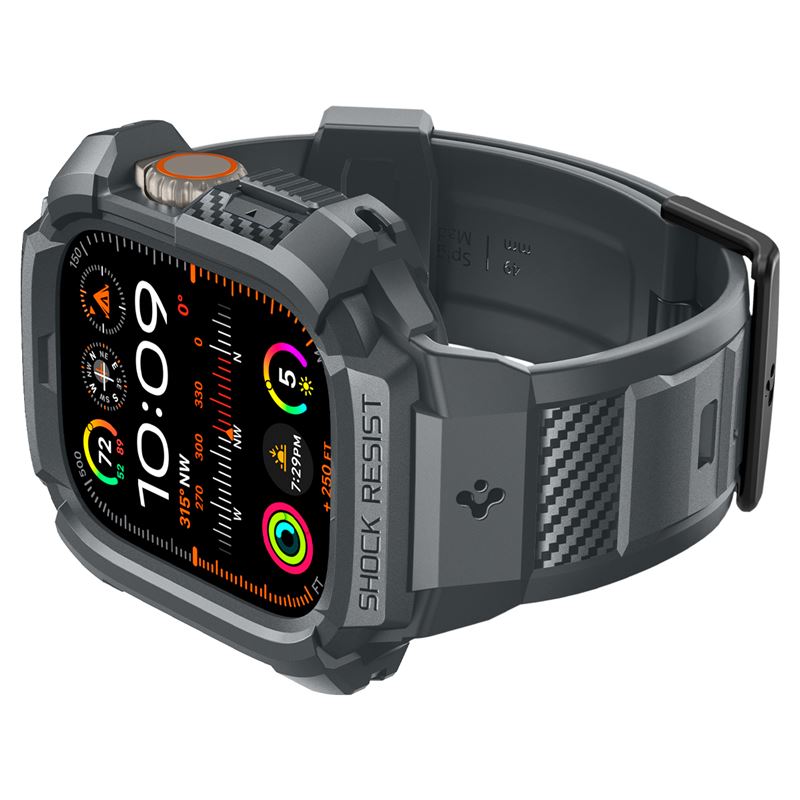 Spigen Rugged Armor Pro, dark gray - Apple Watch Ultra 4/3/2/1 49mm