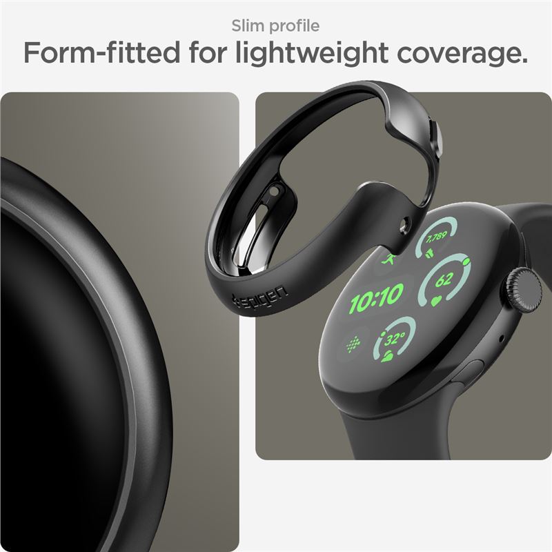 Spigen Thin Fit, black - Google Pixel Watch 3/2/1 (41mm)