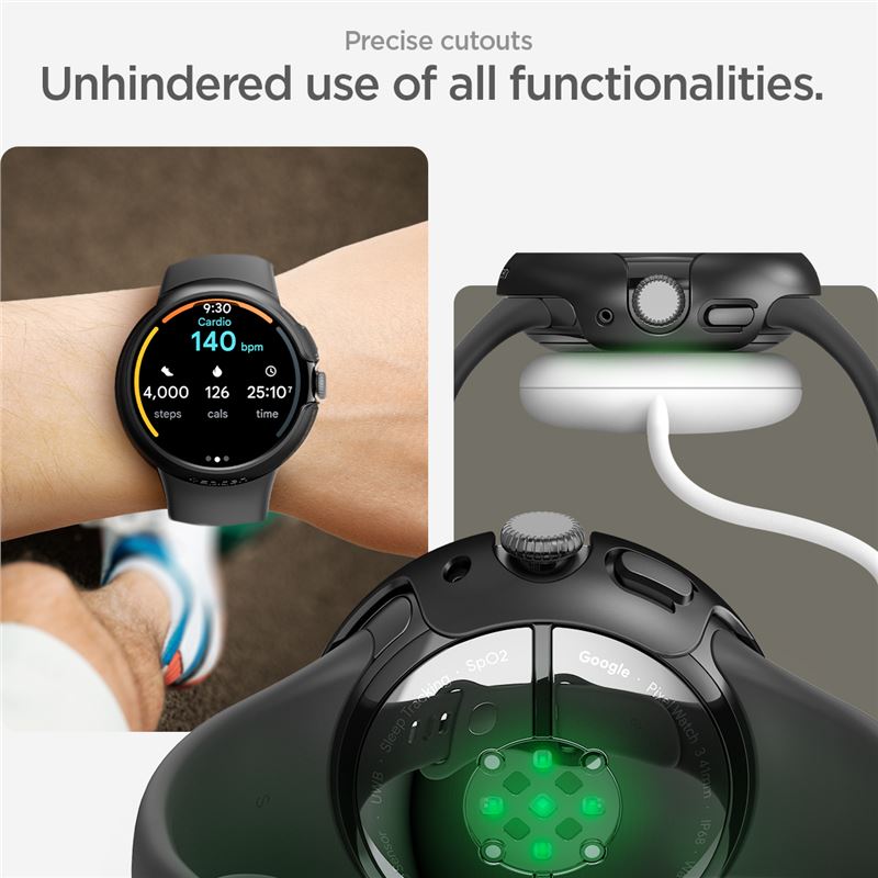 Spigen Thin Fit, black - Google Pixel Watch 3/2/1 (41mm)