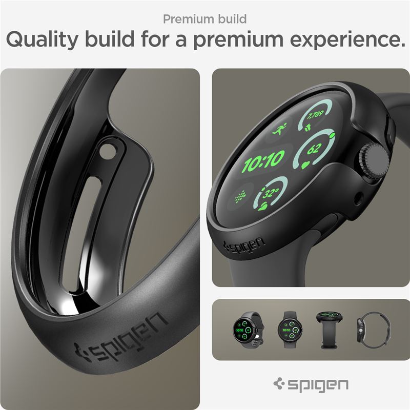 Spigen Thin Fit, black - Google Pixel Watch 3/2/1 (41mm)
