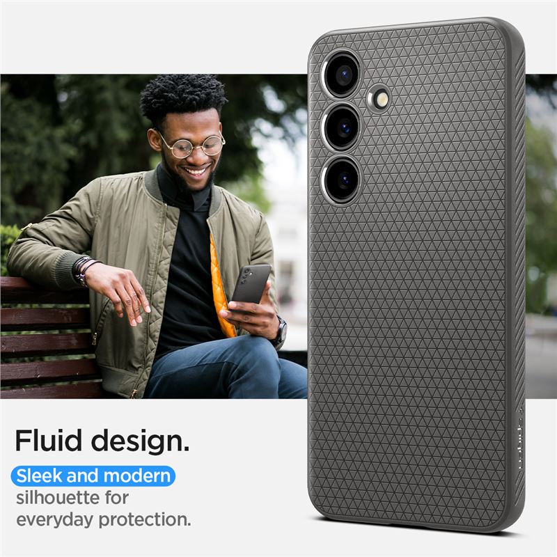 Spigen Liquid Air, granite gray - Samsung Galaxy S24