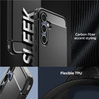 Spigen Rugged Armor, matte black - Samsung Galaxy A55