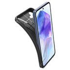 Spigen Rugged Armor, matte black - Samsung Galaxy A55