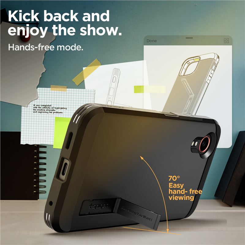 Spigen Tough Armor, black - Samsung Galaxy XCover 7