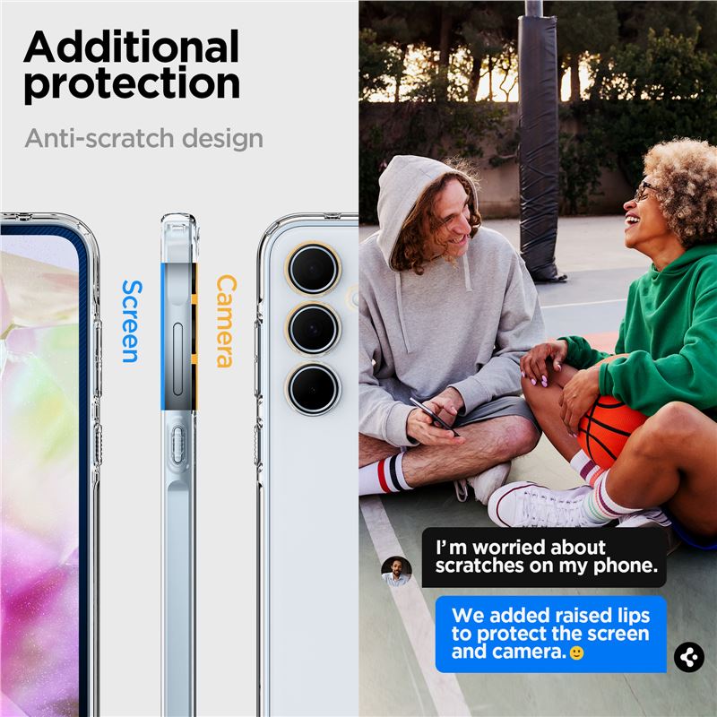 Spigen Ultra Hybrid, crystal clear - Samsung Galaxy A35