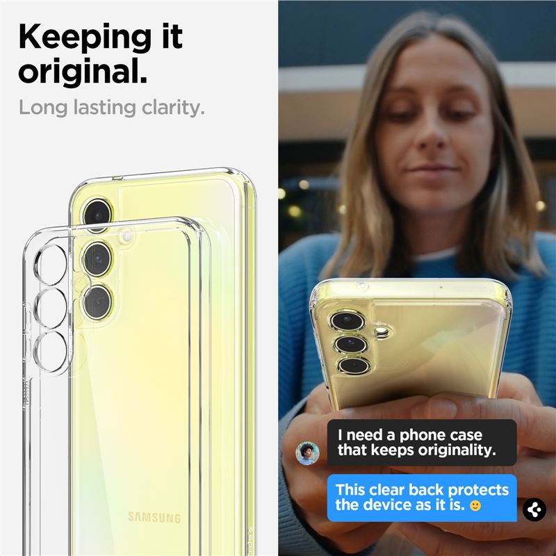 Spigen Ultra Hybrid, crystal clear - Samsung Galaxy A55
