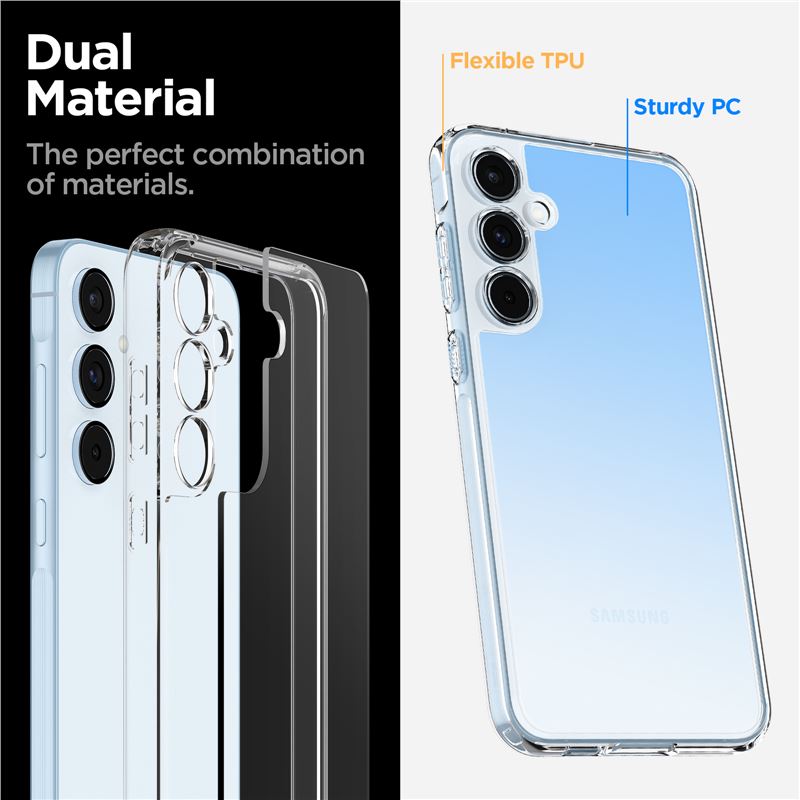 Spigen Ultra Hybrid, crystal clear - Samsung Galaxy A55