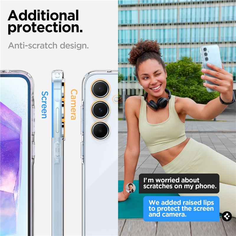 Spigen Liquid Crystal, crystal clear - Samsung Galaxy A55
