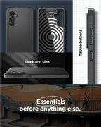 Spigen Essential Sand Blast, matná čierna - Samsung Galaxy M55 5G