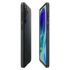 Spigen Essential Sand Blast, matná čierna - Samsung Galaxy M55 5G