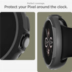 Spigen Liquid Air, matte black - Google Pixel Watch 3 (45mm)