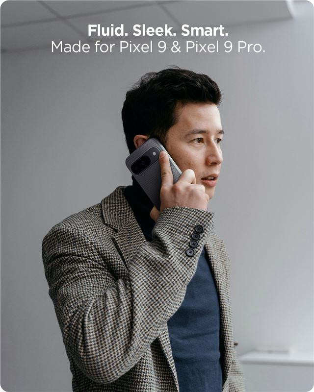Spigen Liquid Air, marble gray - Google Pixel 9 Pro/Pixel 9