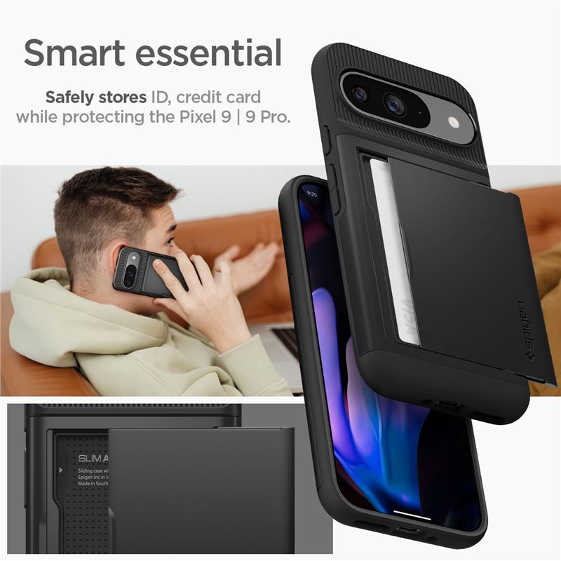 Spigen Slim Armor CS, black - Google Pixel 9 Pro/Pixel 9
