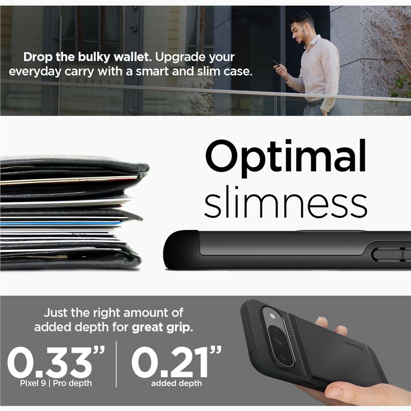 Spigen Slim Armor CS, black - Google Pixel 9 Pro/Pixel 9