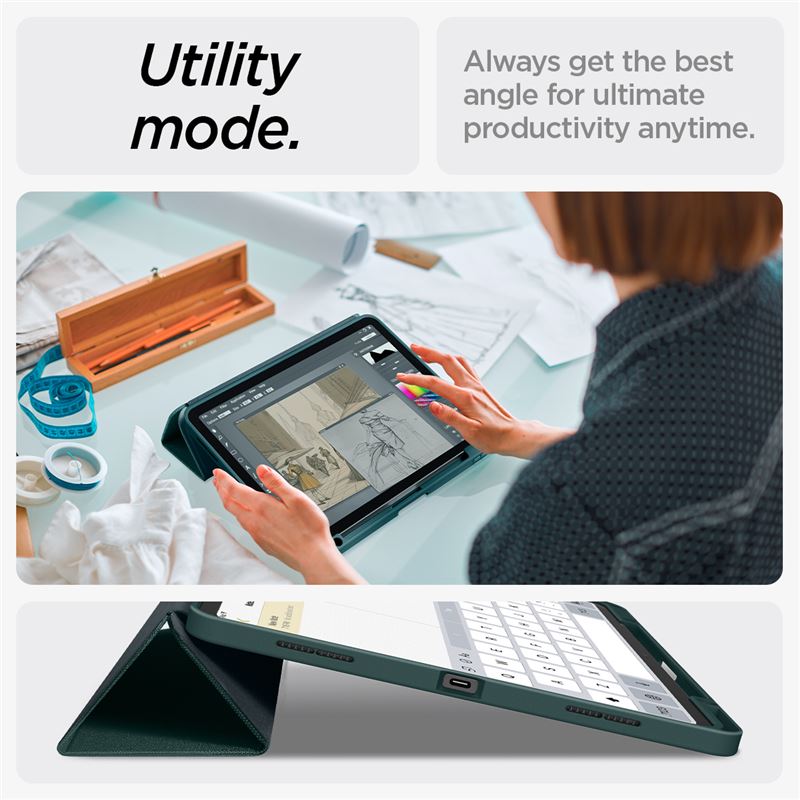 Spigen Urban Fit, midnight green - iPad Pro 13" (2025/2024)