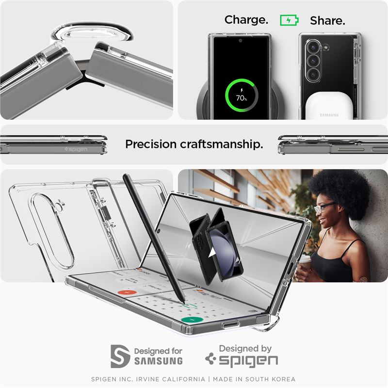 Spigen Ultra Hybrid Pro, crystal clear - Samsung Galaxy Z Fold6
