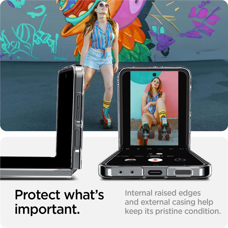 Spigen Air Skin, crystal clear - Samsung Galaxy Z Flip6/7 FE
