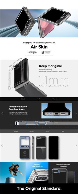 Spigen Air Skin, crystal clear - Samsung Galaxy Z Flip6/7 FE