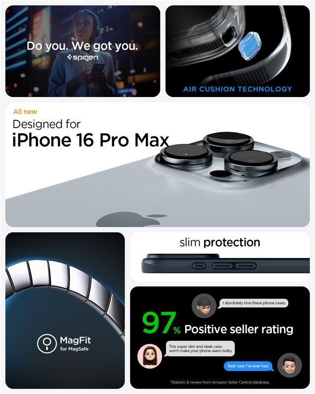 Spigen Thin Fit MagSafe, metal slate - iPhone 16 Pro Max