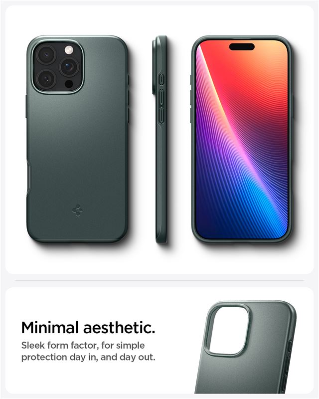 Spigen Thin Fit MagSafe, abyss green - iPhone 16 Pro Max