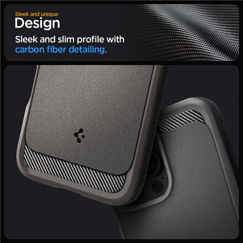 Spigen Rugged Armor MagSafe, gray - iPhone 16 Pro Max
