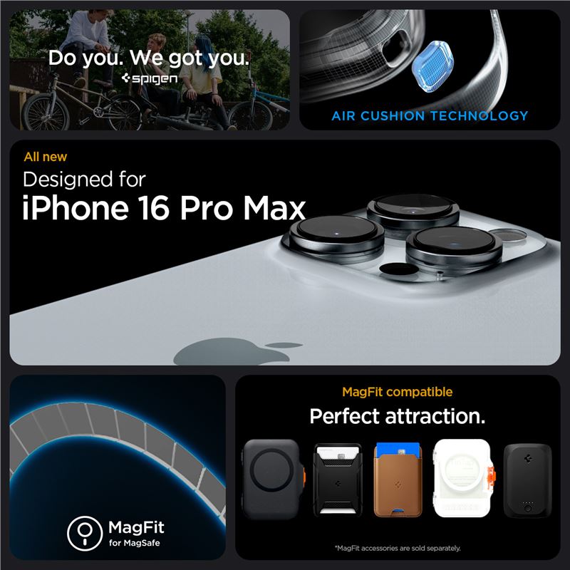 Spigen Rugged Armor MagSafe, gray - iPhone 16 Pro Max
