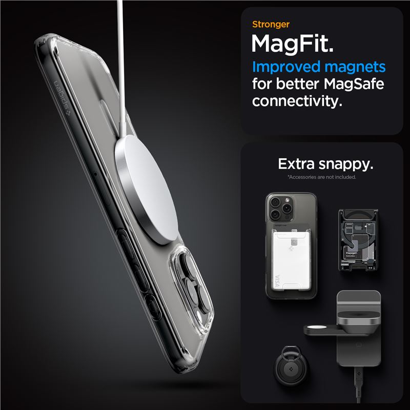 Spigen Ultra Hybrid MagSafe, graphite - iPhone 16 Pro Max