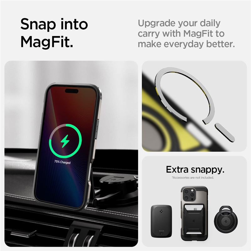 Spigen Tough Armor MagSafe, gunmetal - iPhone 16 Pro Max