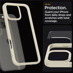Spigen Crystal Hybrid, mute beige - iPhone 16 Pro Max
