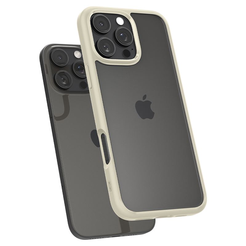 Spigen Crystal Hybrid, mute beige - iPhone 16 Pro Max