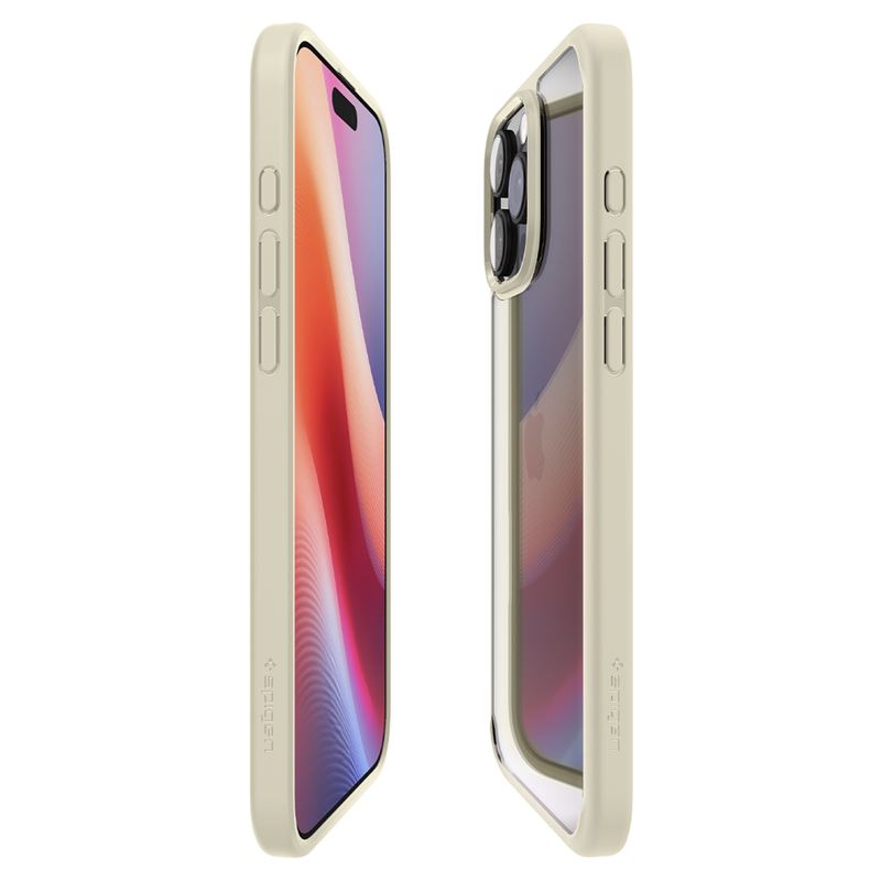 Spigen Crystal Hybrid, mute beige - iPhone 16 Pro Max