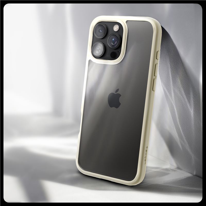 Spigen Crystal Hybrid, mute beige - iPhone 16 Pro Max