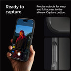 Spigen Crystal Hybrid, matte black - iPhone 16 Pro Max