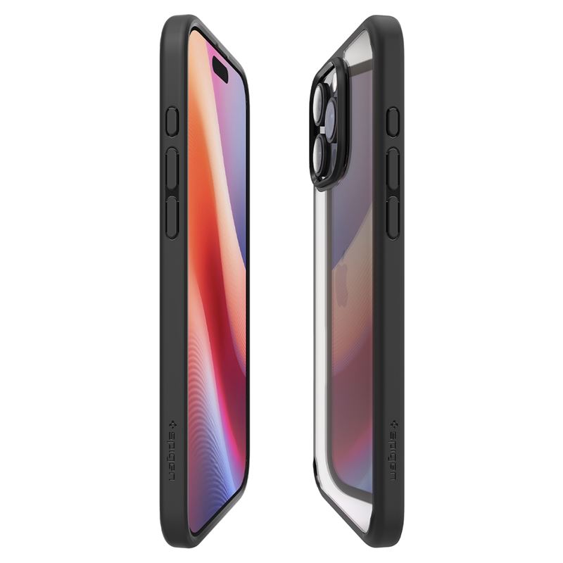 Spigen Crystal Hybrid, matte black - iPhone 16 Pro Max