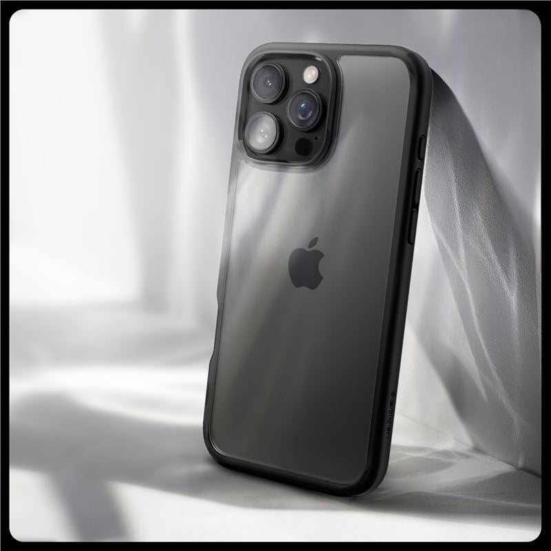 Spigen Crystal Hybrid, matte black - iPhone 16 Pro Max