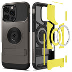 Spigen Slim Armor MagSafe, gunmetal - iPhone 16 Pro Max