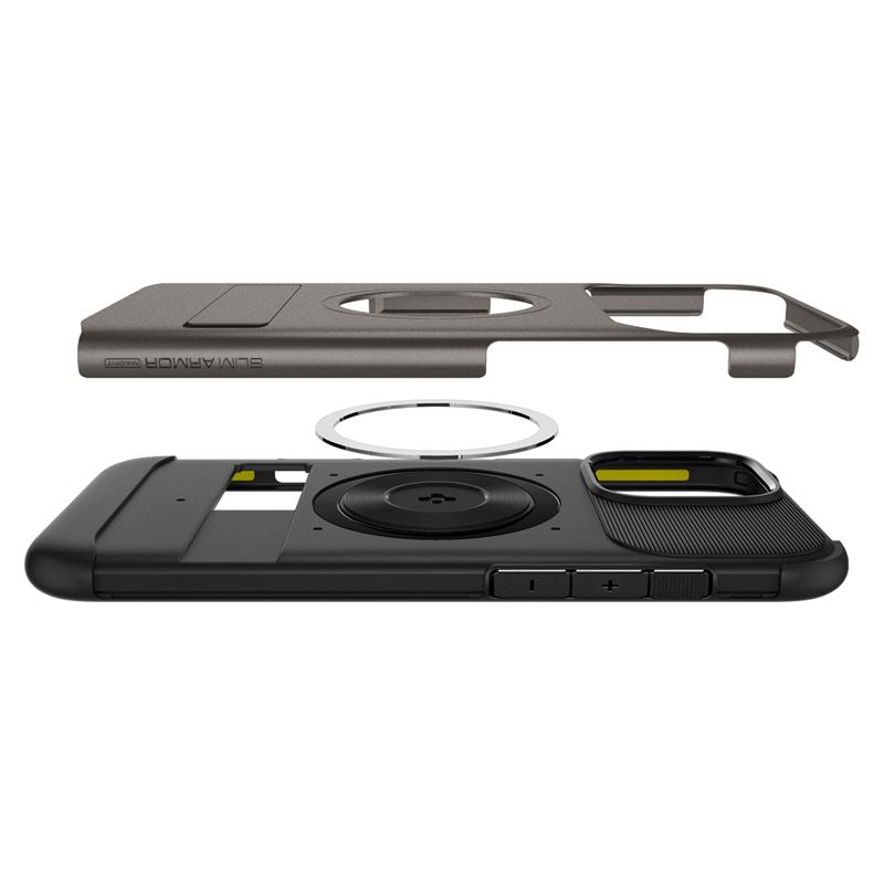 Spigen Slim Armor MagSafe, gunmetal - iPhone 16 Pro Max