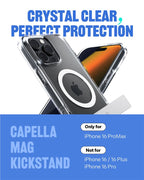Spigen Caseology Capella MagSafe Kickstand, clear white silver - iPhone 16 Pro Max
