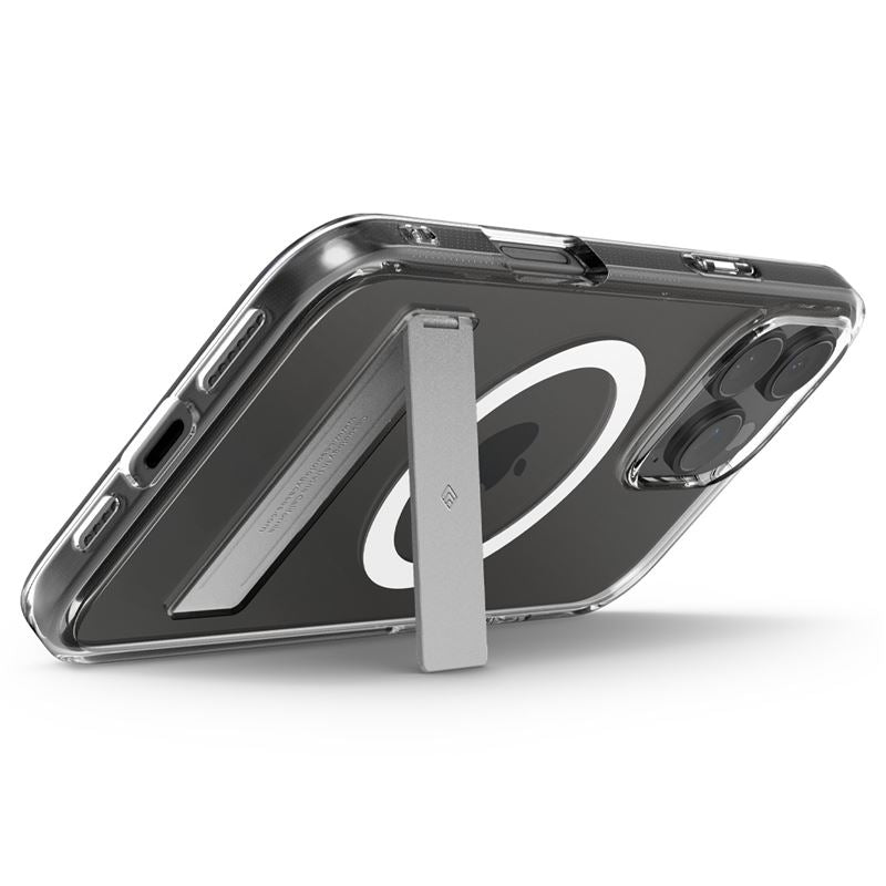 Spigen Caseology Capella MagSafe Kickstand, clear white silver - iPhone 16 Pro Max