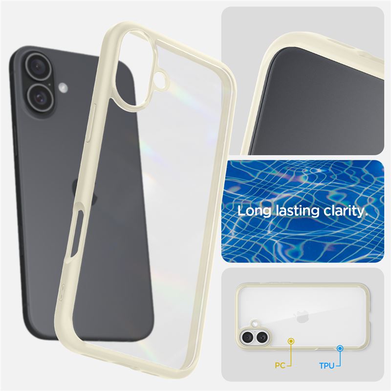 Spigen Ultra Hybrid, mute beige - iPhone 16 Plus