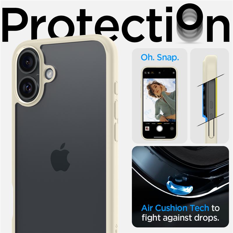 Spigen Ultra Hybrid, mute beige - iPhone 16 Plus