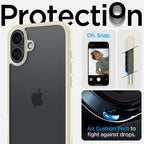 Spigen Ultra Hybrid, mute beige - iPhone 16 Plus