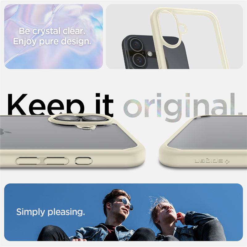 Spigen Ultra Hybrid, mute beige - iPhone 16 Plus