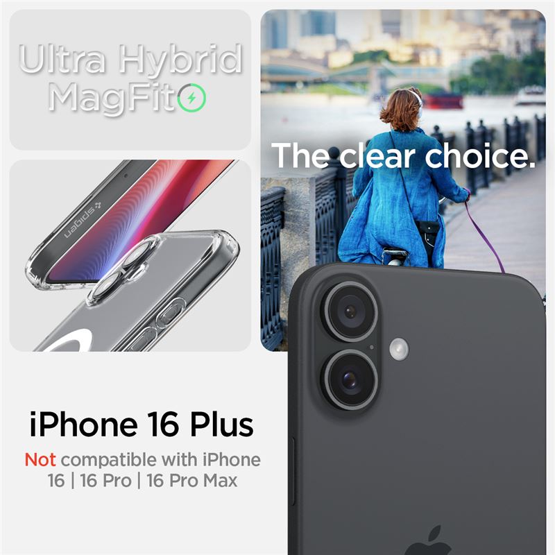 Spigen Ultra Hybrid MagSafe, white - iPhone 16 Plus