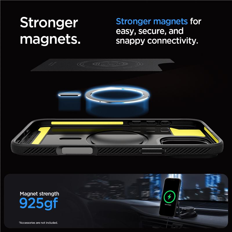 Spigen Rugged Armor MagSafe, matte black - iPhone 16 Pro