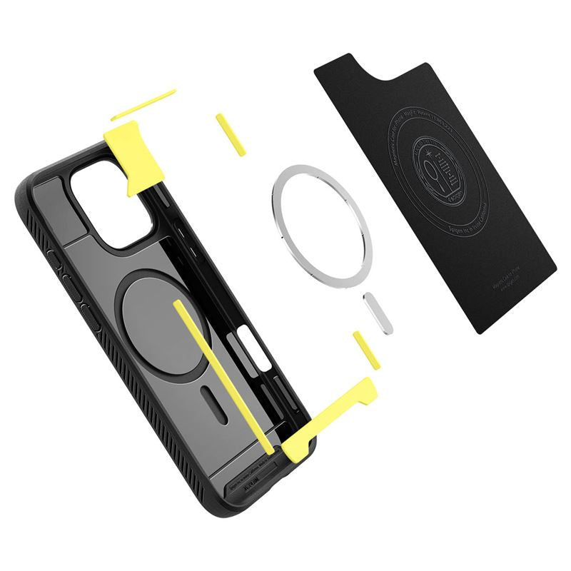 Spigen Rugged Armor MagSafe, matte black - iPhone 16 Pro