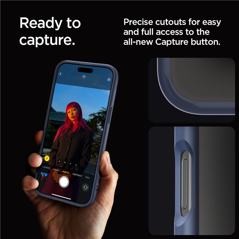 Spigen Ultra Hybrid, navy blue - iPhone 16 Pro