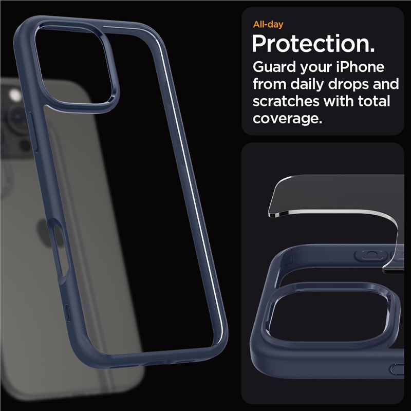 Spigen Ultra Hybrid, navy blue - iPhone 16 Pro