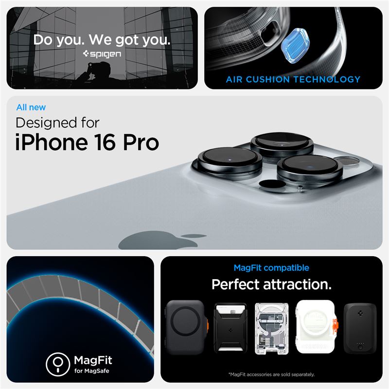 Spigen Ultra Hybrid MagSafe, zero one natural titanium - iPhone 16 Pro